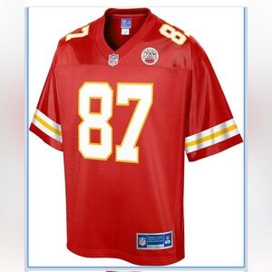 KC Chiefs Travis Kelce Pro Line Jersey with Logo Patch
